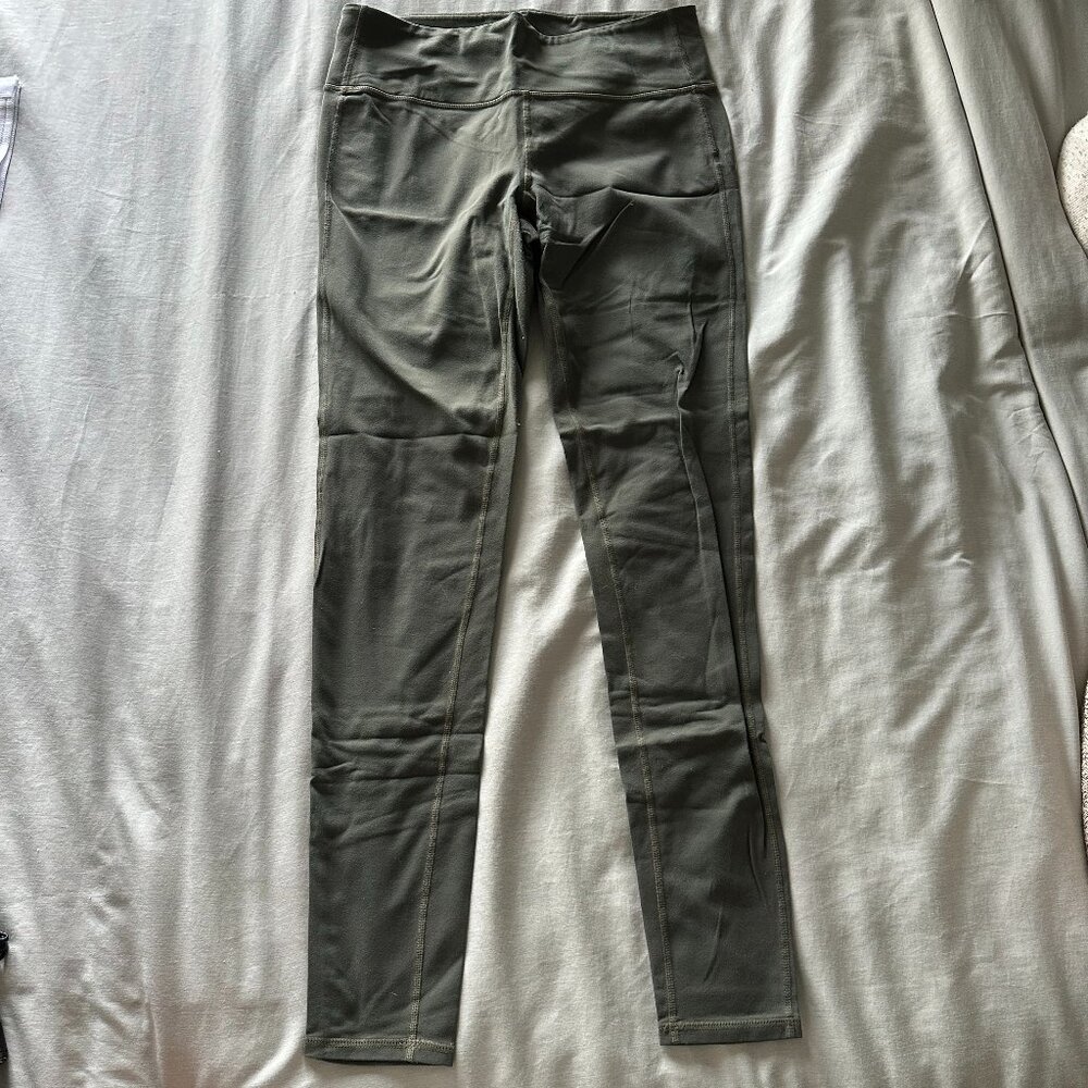 Athleta Olive Leggings, Size LTall